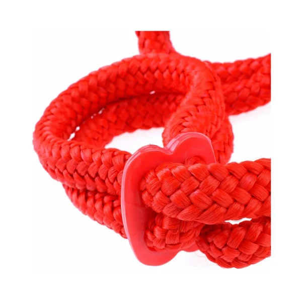 Fetish Fantasy Silk Rope Love Cuffs Red