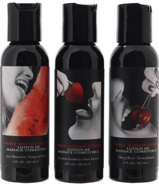 Earthly Body - Edible Massage a Trois Gift Set