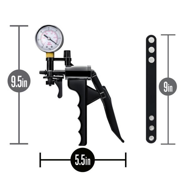 Blush Performance Gauge Pump Pistol Penis Pump Kit Choice of 5 Cylinder Sizes — image 8 of 9