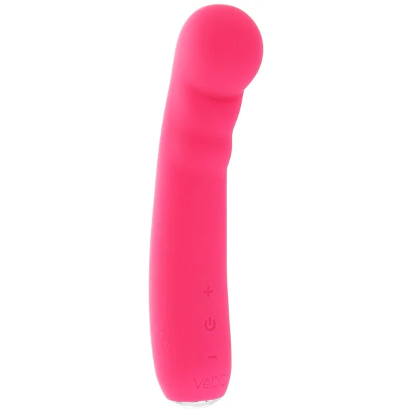 Midori Rechargeable Waterproof Silicone G-Spot Vibrator by VeDO - Foxy Pink