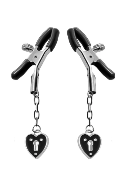 Heart Padlock Nipple Clamps