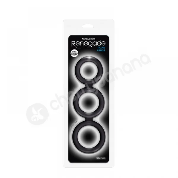 Renegade Black Triad Cock Ring