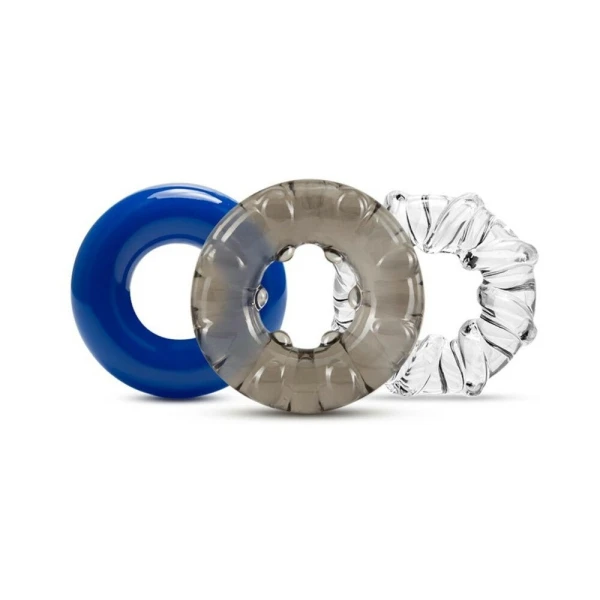 Stay Hard Triple Stretch 3pk Cock Rings — image 10 of 15