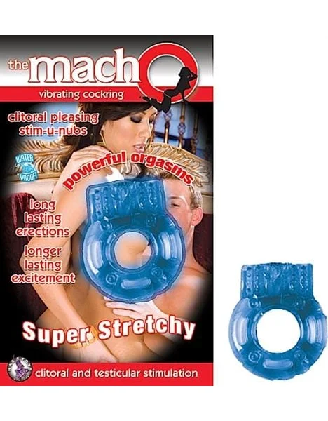 The Macho Vibrating Cockring - Blue