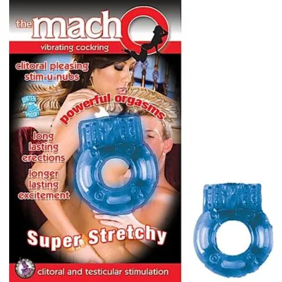 The Macho Vibrating Cockring Blue