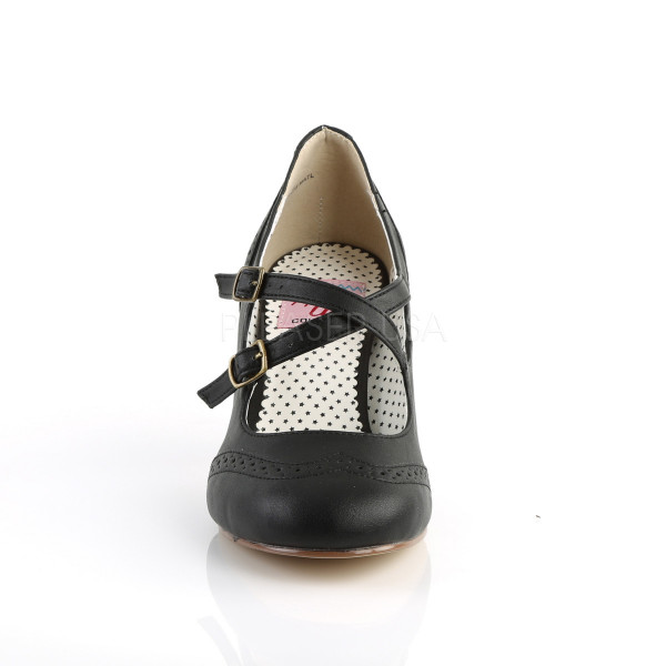 3 inches Kitten Heel Round Toe Criss-Cross Mary Jane Pump — image 6 of 8