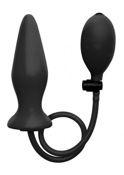 Inflatable Silicone Plug - Black - Best Butt Plug