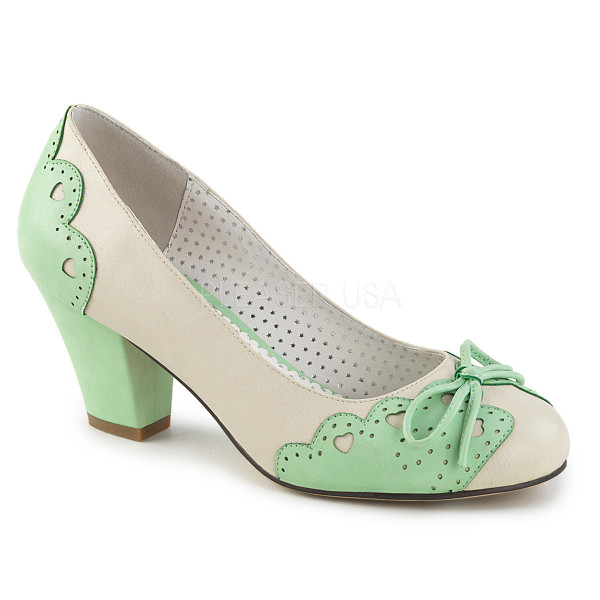 2 1/2 inches Cuben Heel Pump W/ Bow at Toe — image 5 of 12