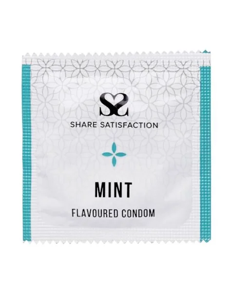 Share Satisfaction Mint Flavoured Condoms - 12 Pack - Mint