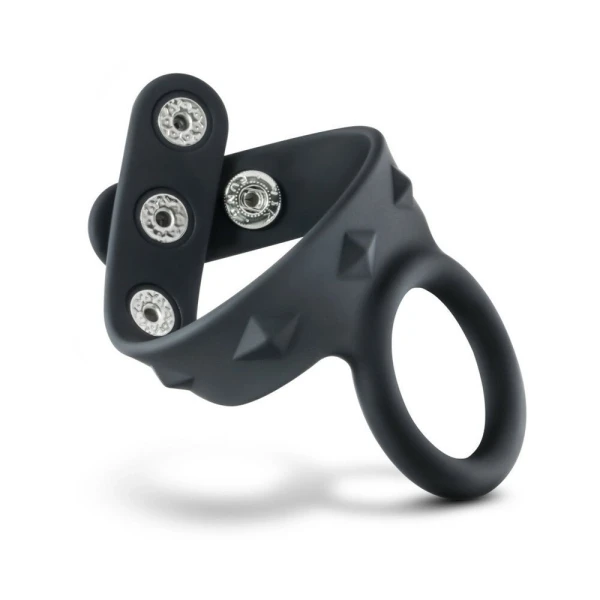 Performance - Vs7 - Silicone Cock & Ball Strap Large - Black
