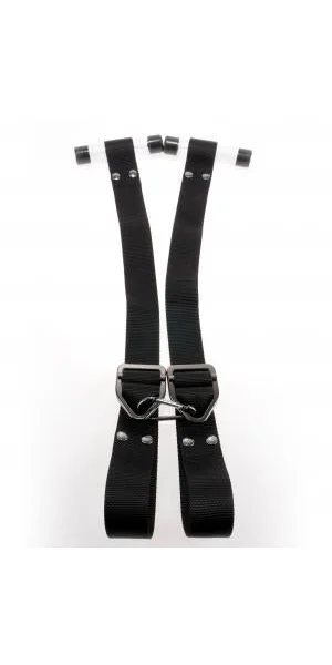 Sir Richard's Command Bondage Door Cuffs Black