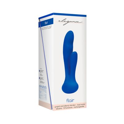Elegance Rechargeable G spot Vibrator Blue