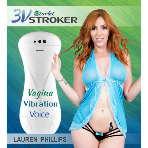 3v Talking and Vibrating Starlet Stroker - Lauren Phillips