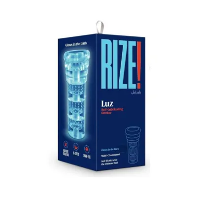 Sleeves Rize Luz Glow In The Dark Self lubricating Stroker Clear