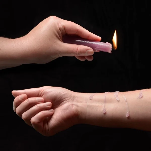 Sportsheets - LaCire Drip Pillar Candles - Violet — image 5 of 6