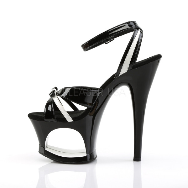 7 inches Heel, 2 3/4 inches Cut-Out PF Wrap Around Ankle Strap Sandal