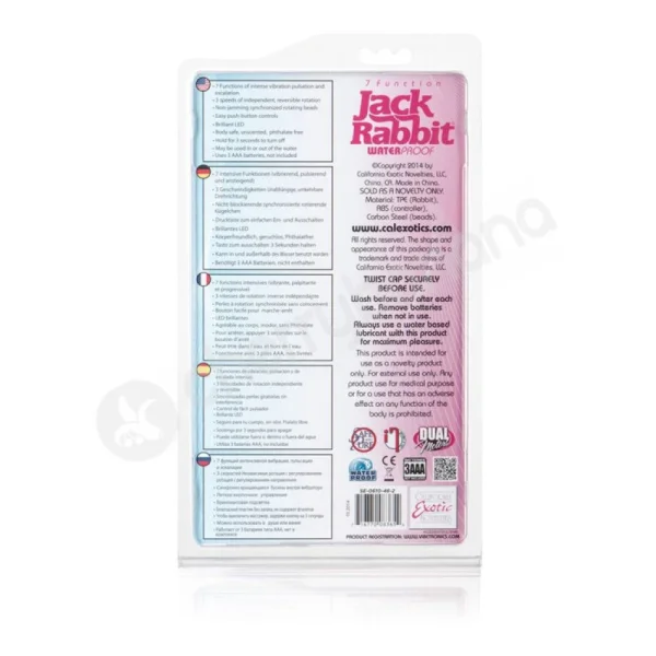 Pink 7 Function Jack Rabbit Vibrator