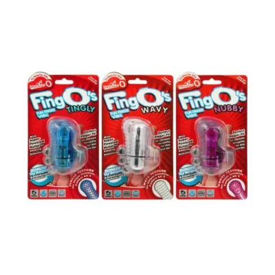 The Fing Os Fun Finger Vibe Silicone Waterproof 6 Per Display Assorted Colors