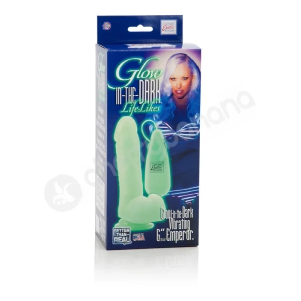 Glow-in-the-dark Life-likes Vibrating 6'' Emperor Dildo