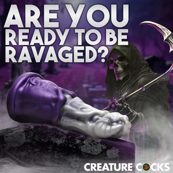 Grim Reaper 9" Silicone Suction Cup Dildo By Creature Cocks