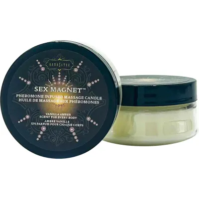 Kama Sutra Sex Magnet Pheromone Massage Candle Vanilla Amber 1 7 oz