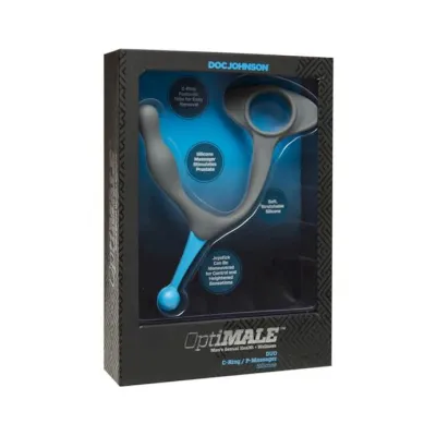 Optimale Duo C ring P massager Dark Grey 4 Inch