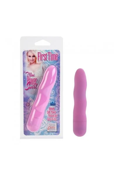 First Time Mini Power Swirl Vibrator Waterproof 4.5 Inch - Pink — image 4 of 4