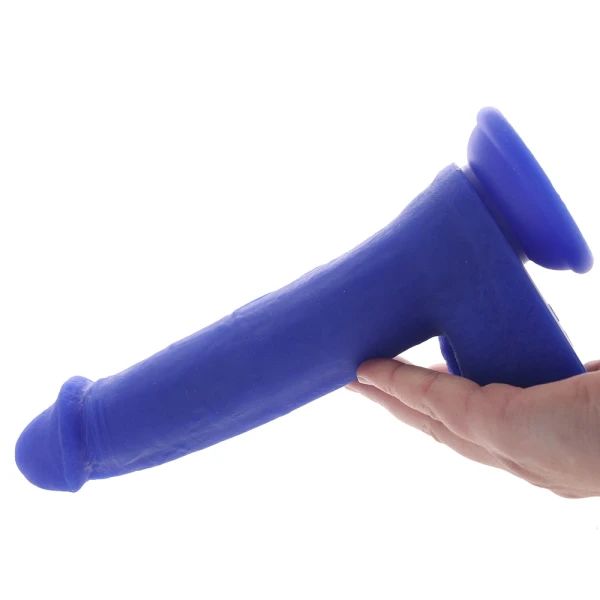 Admiral Captain 8" Rechargeable Waterproof Vibrating Silicone Suction Cup Dildo By CalExotics - Blue