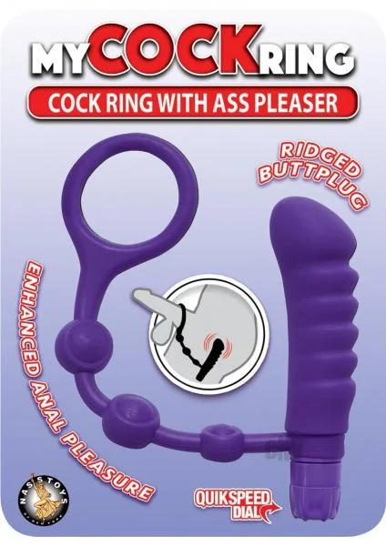 My Cockring With Ass Pleaser Purple — image 4 of 4