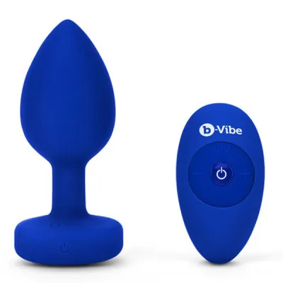 b Vibe Vibrating Jewel Plug L Xl Navy