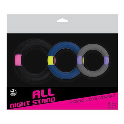 Premium Coloured Cock Rings x3