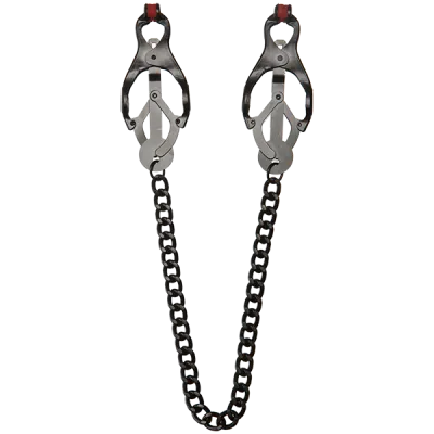 Kink Sili Nipple Clover Clips with Chain