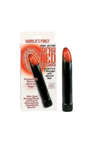 Dual action infrared massager