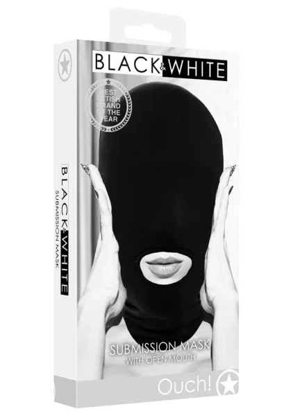Ouch Submission Mask with Open Mouth