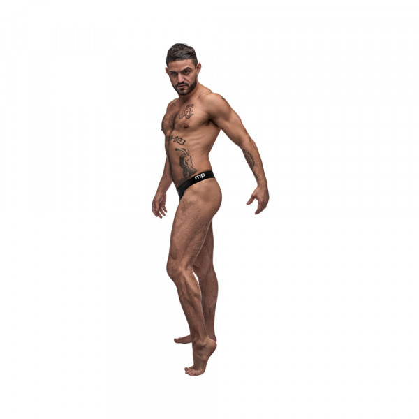 Male Power Black Nite Thong Black Sm