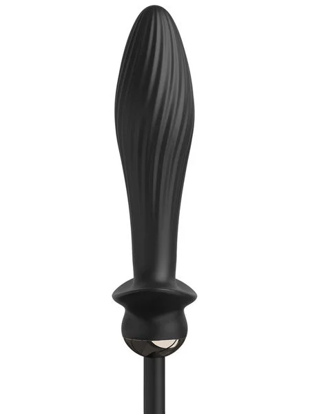 Anal Fantasy Elite Auto-Throb Inflatable Vibrating Plug - Black