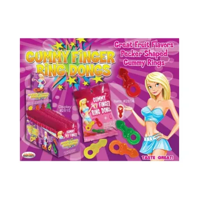 Gummy Finger Ring Dongs 8 bag 12 dp