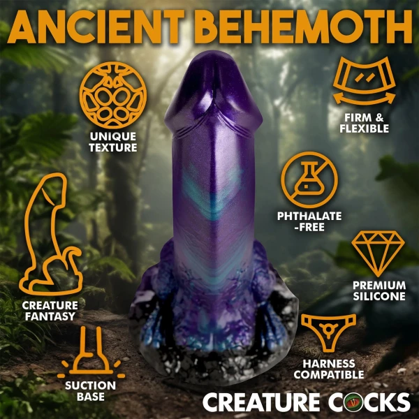 Dino-Dick 7.25" Silicone Suction Cup Dildo By Creature Cocks - Large