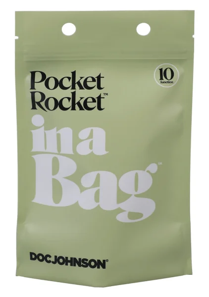 In A Bag Pocket Rocket Vibrator By Doc Johnson - Black