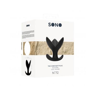 Sono No 72 The 3 Way Butt Plug Black