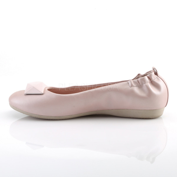 Round Toe Foldable Flats W/ Geometric Adornment — image 7 of 12