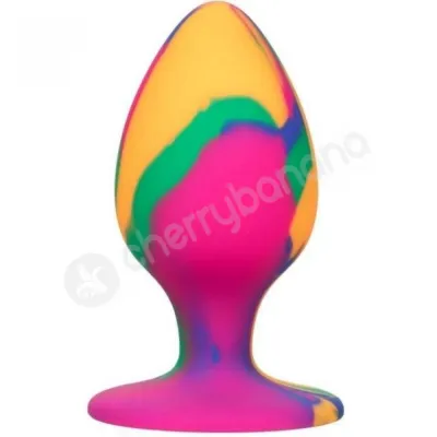 Calexotics Cheeky Large Tie Dye 3 Silicone Butt Plug