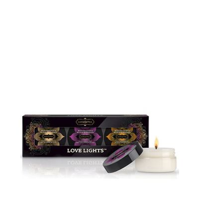 Kama Sutra Love Lights Candle Kit White