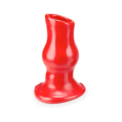 Oxballs Pig Hole Deep 1 Hollow Plug Small Red