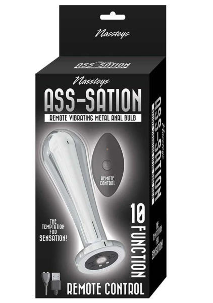 Ass-Sation Remote Vibrating Metal Anal Bulb