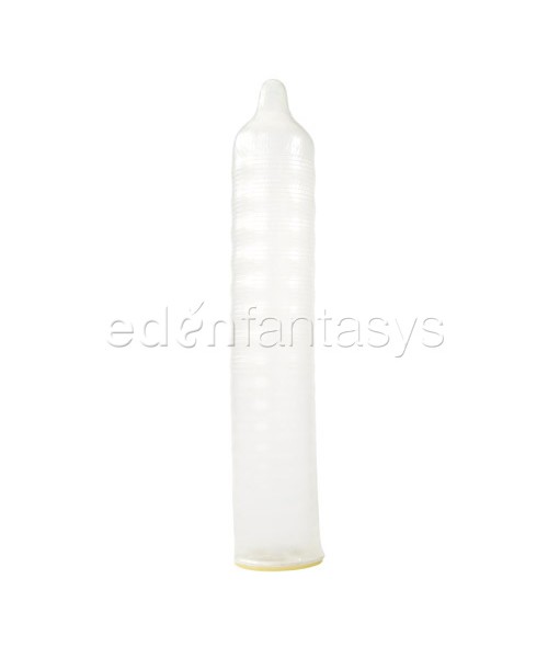 Ribbed pleasure with spermicide