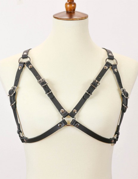 Funk Plus Cross Back Buckle Bra Harness
