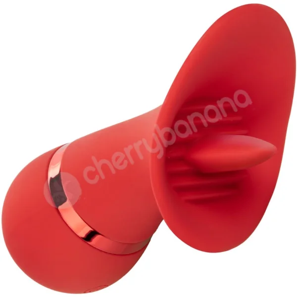 Calexotics French Kiss Seducer Full Contact Scoop Fluttering Tongue Clit Vibe