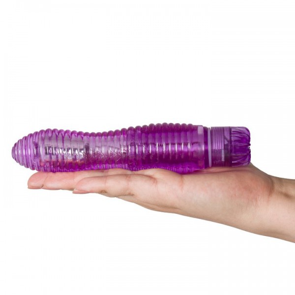 Bondara Crystal Clear Ribbed Vibrator – 6.5 Inch — image 5 of 5