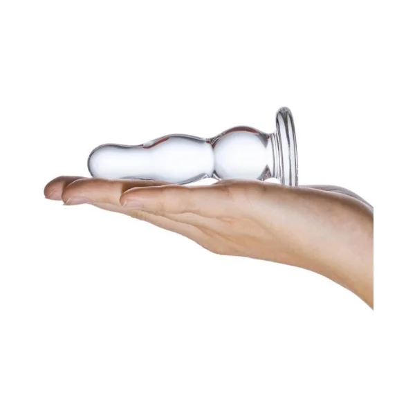 Glass Butt Plug 4 Inches Clear — image 4 of 11